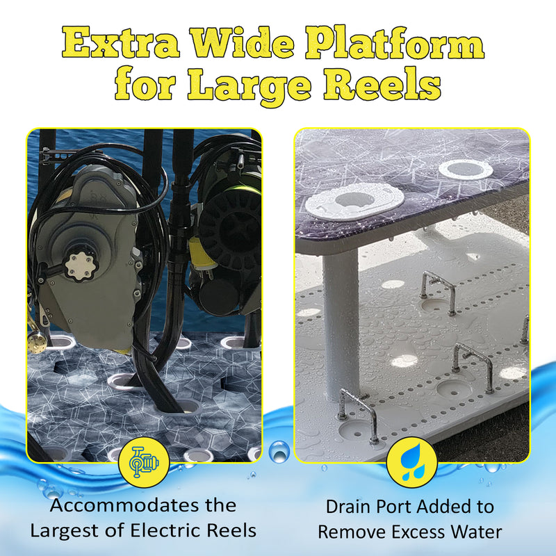 Load image into Gallery viewer, Reel Salty 10-Rod Fishing Rod Holder Rack – Offshore &amp; Inshore Boat Rod Storage Organizer
